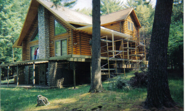 Appalachian log home repair